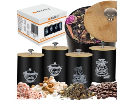 Kuchynské nádoby - 4 ks Ruhhy 24578