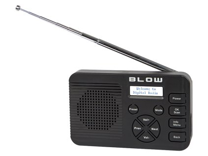 77-574# Prenosné kuchynské rádio FM/DAB+ Blow RK4 BT čierne