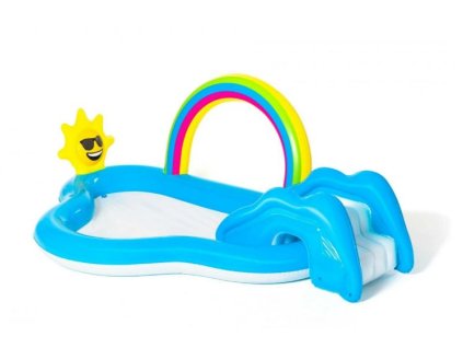 Detské ihrisko Bestway Sunny Rainbow 257/145 /91 cm modré