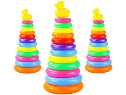 Puzzle Pyramída z kruhov, pyramída, výška 40 cm