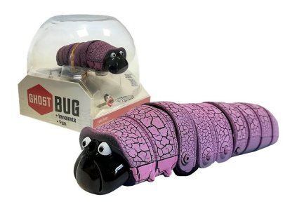 Infračervená húsenica sa vyhýba prekážkam fialová