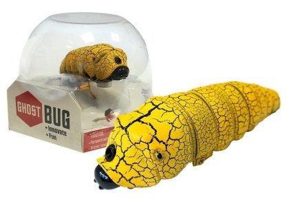 Infračervená húsenica sa vyhýba prekážkam žltá