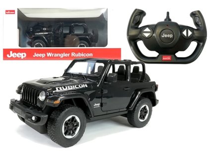 Rádiové auto Jeep Wrangler Rubicon 1:14 Rastar čierne