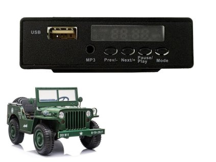 Hudobný panel do auta JH101 napájaný z batérie