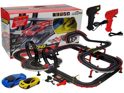 Pretekárska dráha s autami 2 autá 1420 cm Turbo ovládače 1:43