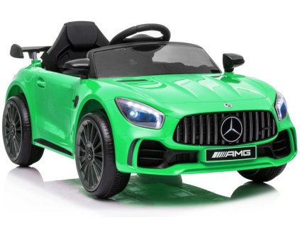 Mercedes AMG GT R zelené auto na batériový pohon