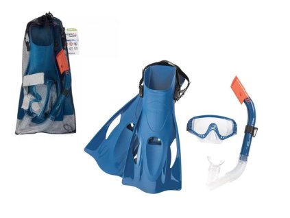 Bestway 25020 Modrá potápačská sada: Maska, plutvy, šnorchel