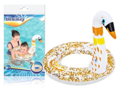 Detský plavecký kruh Swan 61 cm x 61 cm Bestway 36306