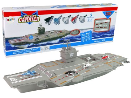 Loď Lietadlová loď Tryskáče 5 ks Zvukové svetlo