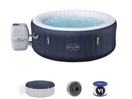 Bestway  Vírivka Lay-Z-Spa Miami Airjet Jacuzzi, pre 4 osoby, priemer 180cm, modrá