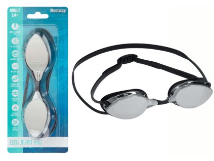 Bestway 21066 Čierne zrkadlové plavecké okuliare