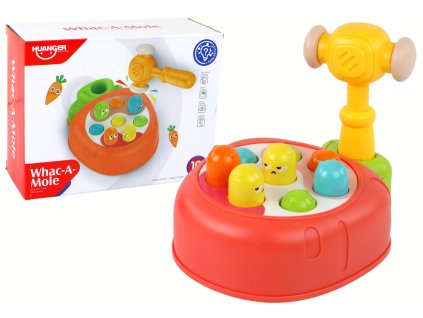 Whac-A-Mole Farebná arkádová hra s mrkvou