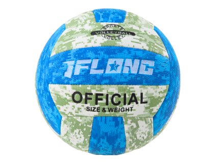 Volejbalová lopta zelená a modrá veľkosť 5 farebná