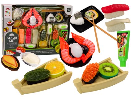 Sada hračiek na sushi, príslušenstvo, krevety pre deti, 24 ks.