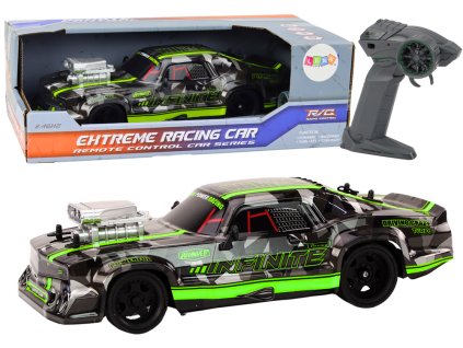 Diaľkovo ovládané RC auto 1:16 gumové kolesá, drift zelená