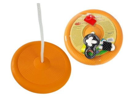 Okrúhla záhradná hojdačka pre deti 423 oranžová