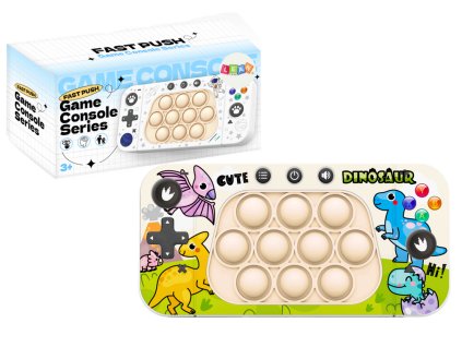 Herná konzola Pop It Arcade so 4 hernými režimami a dinosaurami