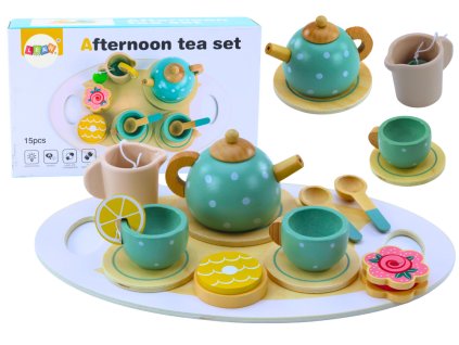 Drevená súprava na čaj a kávu pre deti