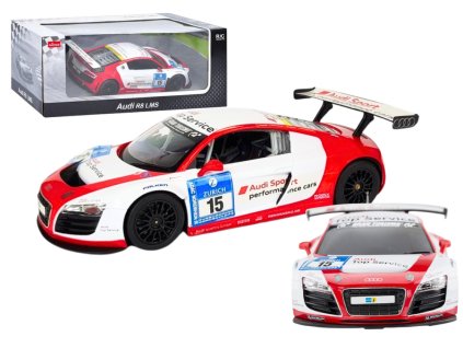 Auto na diaľkové ovládanie 1:24, športové AUDI R8 LMS, biele
