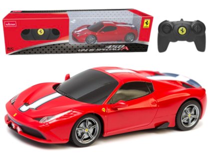 RC športové auto 1:24 na diaľkové ovládanie Ferrari 458 Speciale červené