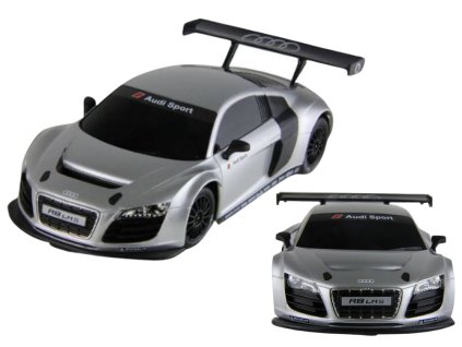 Auto na diaľkové ovládanie 1:24, športové AUDI R8 LMS, strieborné
