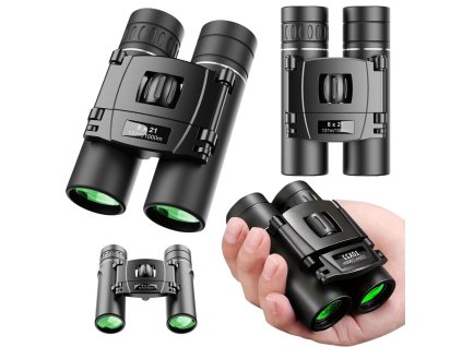 Kompaktný vreckový ďalekohľad s 8-násobným zväčšením a puzdrom