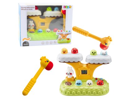 Hra na zručnosť „Udri krtka“ pre batoľatá, 20 melódií, 7 úrovní rýchlosti