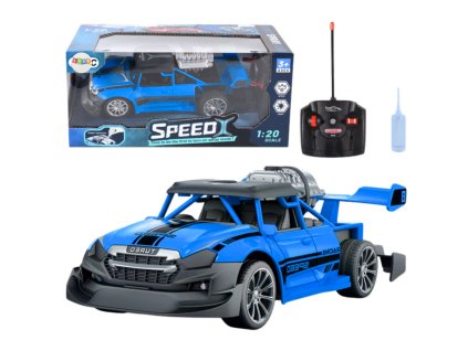 RC auto na diaľkové ovládanie 1:20 svetlá dymový efekt modrá
