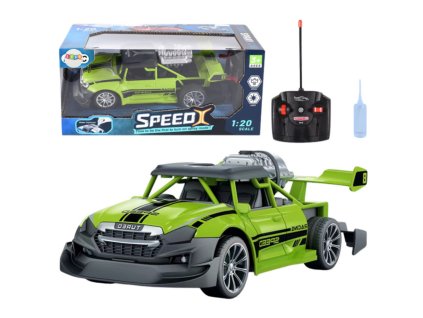 Diaľkovo ovládané RC auto 1:20 Svetlá s dymovým efektom, zelené