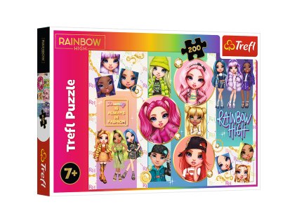 Puzzle - 200 - Rainbow High Priateľstvo - Trefl 13289