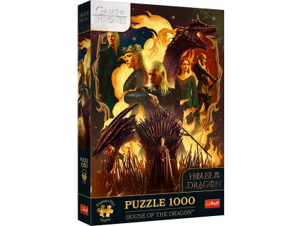 Puzzle - 1000 Premium Plus - Dračí dom - Trefl 12068