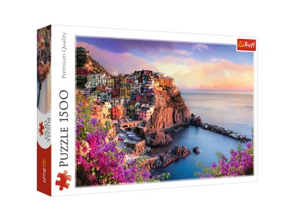 Puzzle - 1500 - Pohľad na mesto Manarola - Trefl 26137