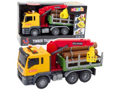 Žeriav na drevo - svetlá a zvuky žlté 1:14