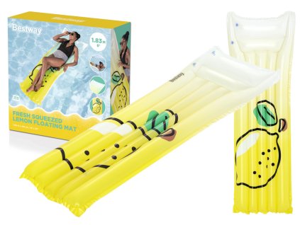 Citrónový plavecký matrac 183 x 69 cm Bestway 44122