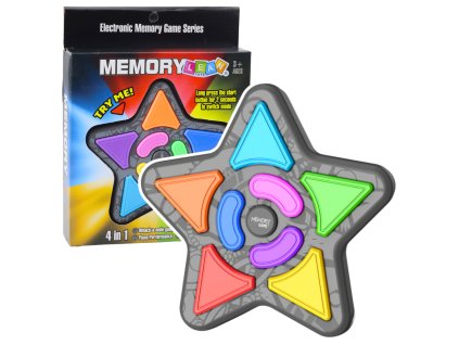Elektronická pamäťová logická hra so svetlami hviezd a zvukmi 4 v 1