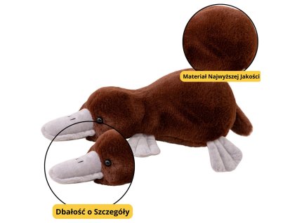 Plyšová hračka hnedý platypus 32 cm