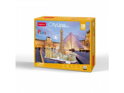 3D puzzle s čiarou mesta Paríž