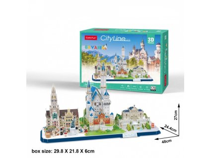 3D puzzle mestská čiara Bavorsko