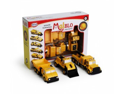 Magnetické stavebné vozidlá Malblo