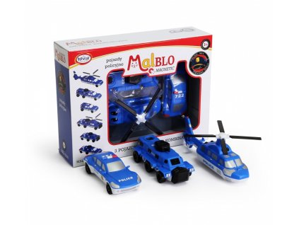 Magnetické policajné vozidlá Malblo