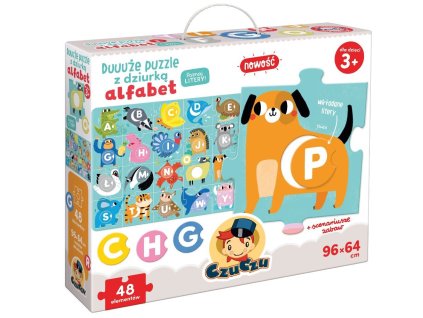 Obrovská abecedná skladačka s dierou