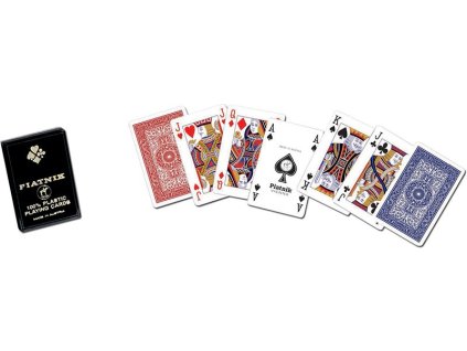 Plastové karty, jeden balíček, 55 listov