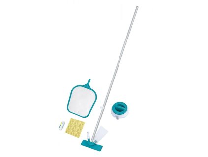 Bestway  Sada na čistenie bazéna + Dávkovač Chemikálií s Teplomerom, sada 5v1