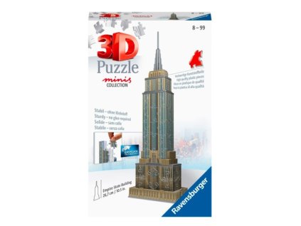 Puzzle 3D mini budovy. Empire State Building