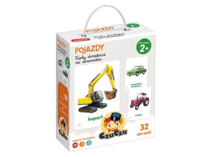 Obrázkové kartičky na šnúrke - vozidlá