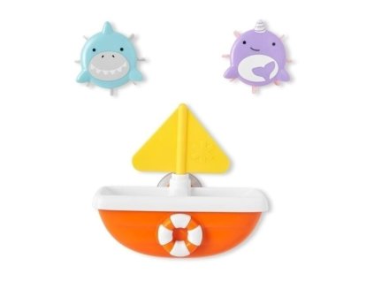 Hračky do kúpeľa Zoo Tip & Spin Boat