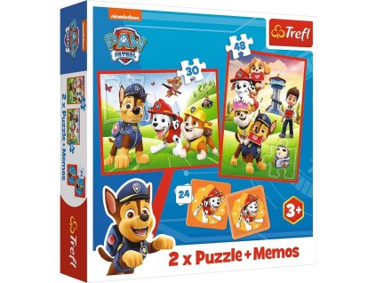 2 v 1 puzzle poznámky psí tím v akcii, labková patrola