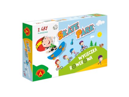 Hra v skateparku, výlet na bicykli, rodinné hry