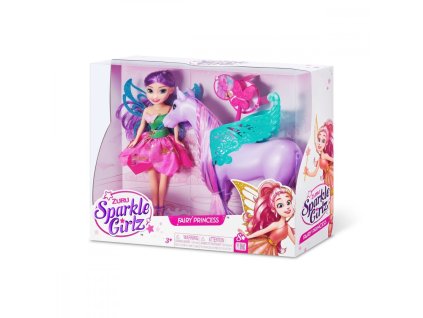 Rozprávková bábika s jednorožcom a koňom, sada 10,5 cm