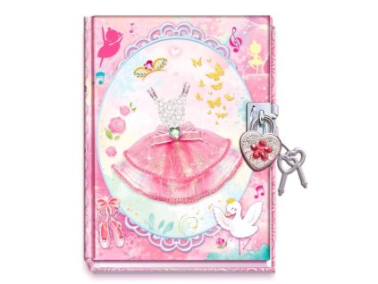 Zápisník Pecoware s visiacim zámkom - šaty